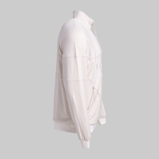 French Terry Quarter Zip - Bone White