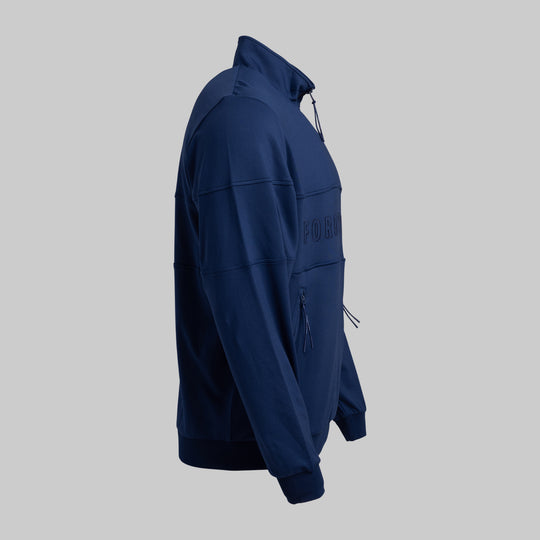 French Terry Quarter Zip - Pageant Blue