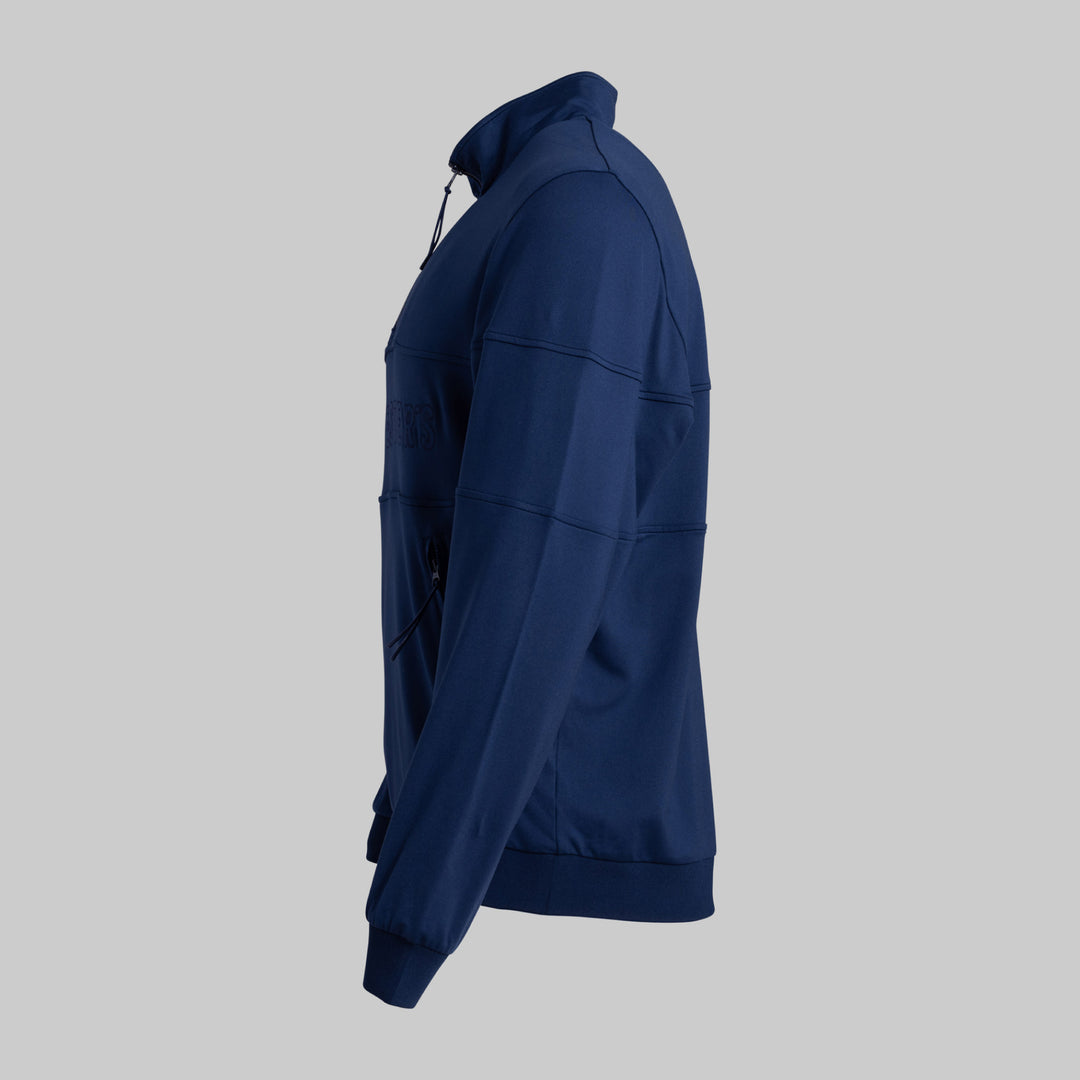 French Terry Quarter Zip - Pageant Blue
